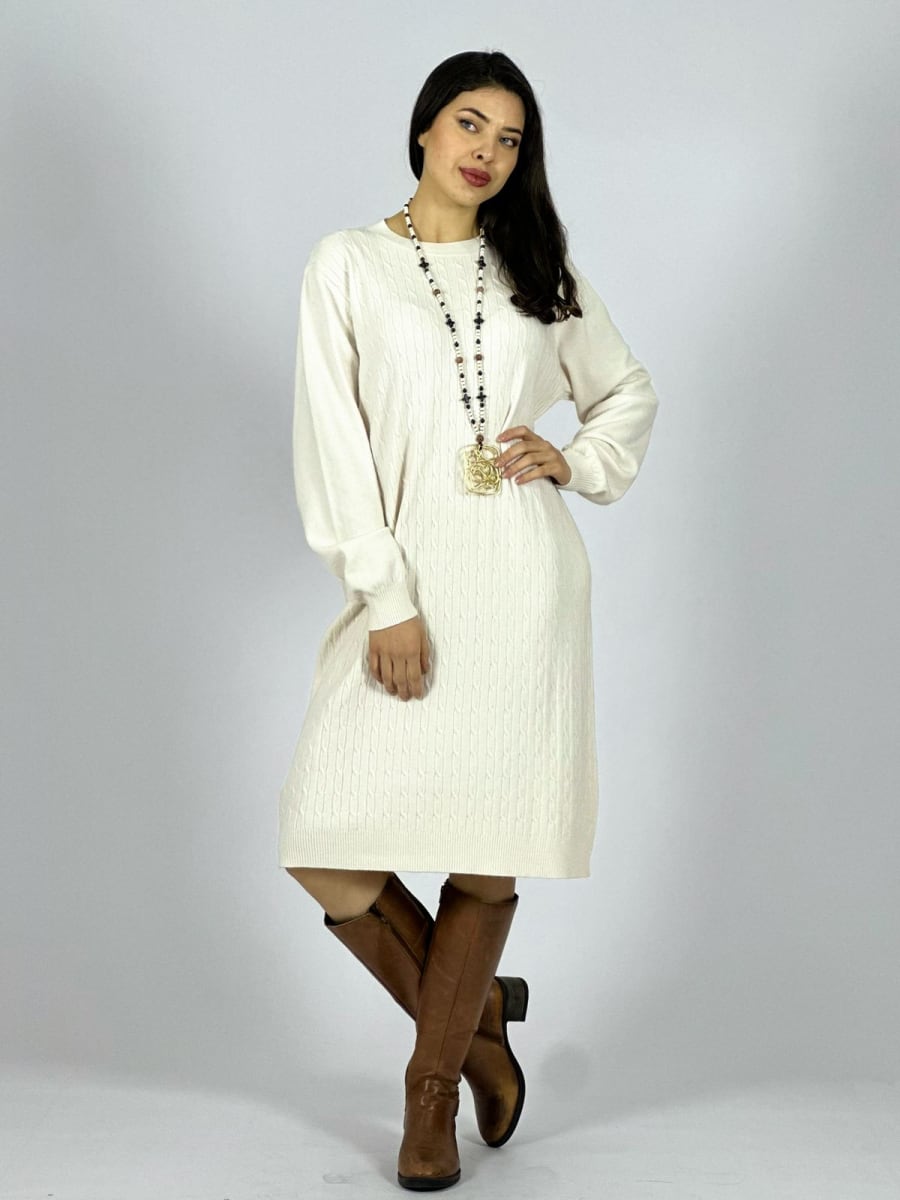 Vestido de Lana texturizado A4-899