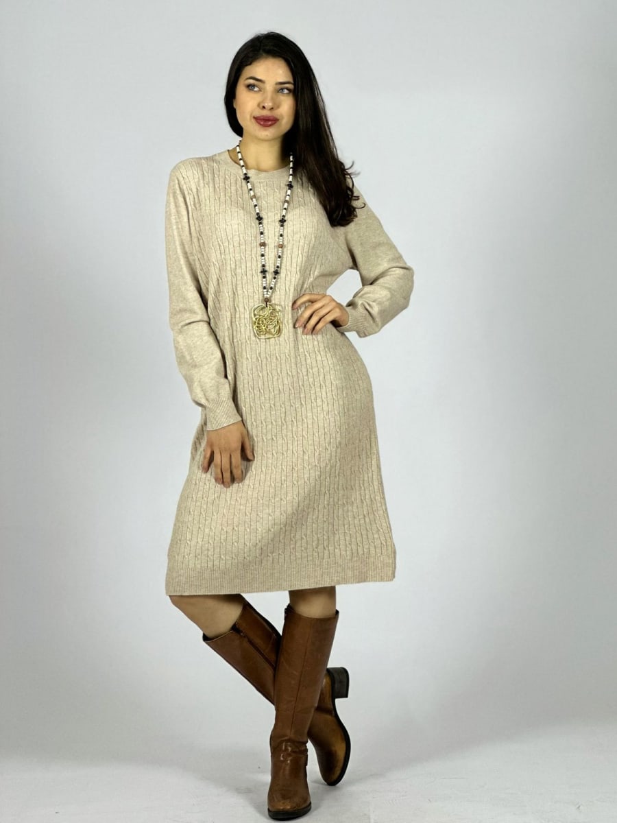 Vestido de Lana texturizado A4-8915