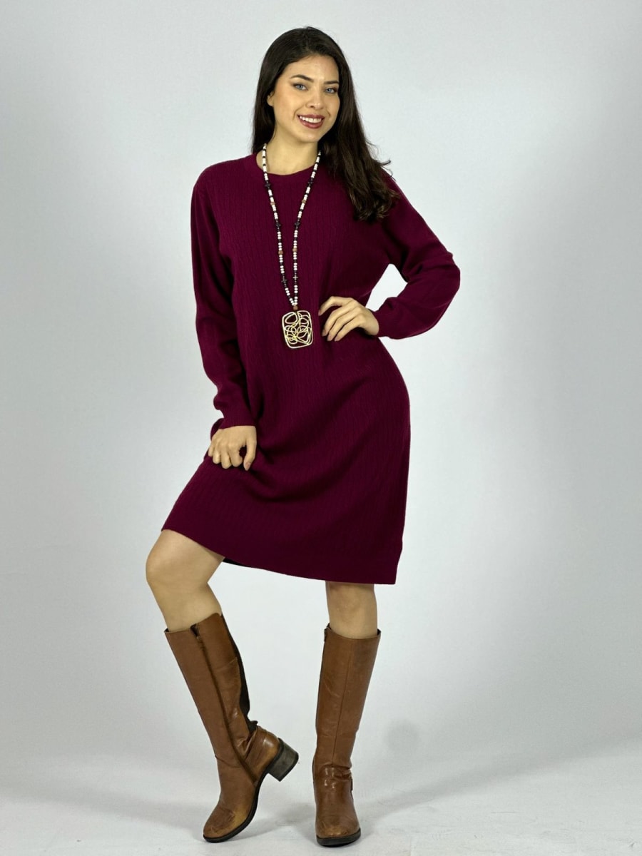 Vestido de Lana texturizado A4-8913