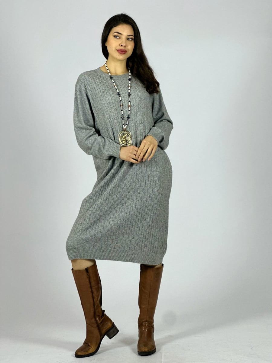 Vestido de Lana texturizado A4-8919