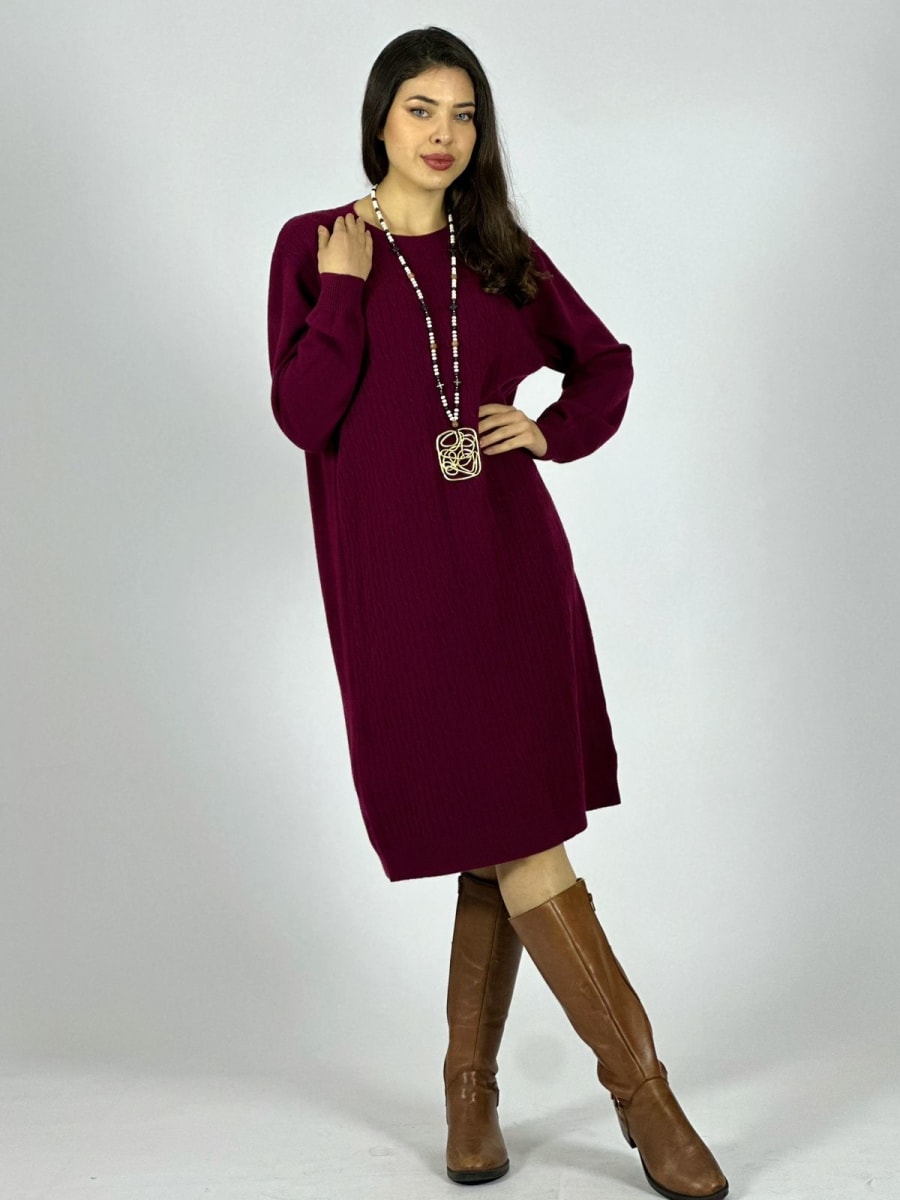 Vestido de Lana texturizado A4-8912