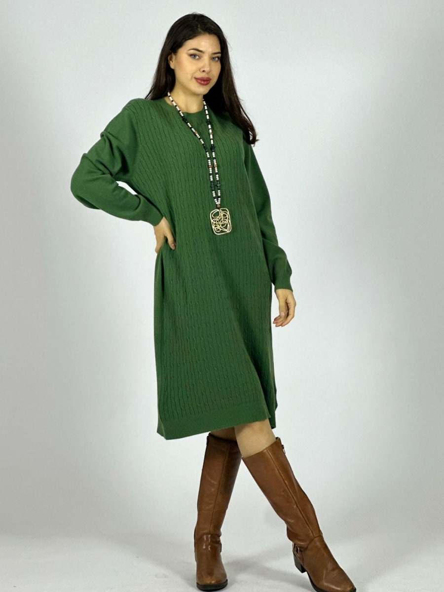 Vestido de Lana texturizado A4-891