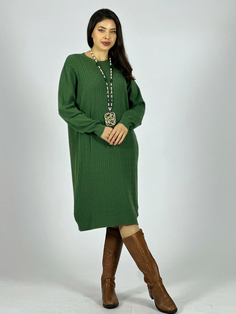 Vestido de Lana texturizado A4-892