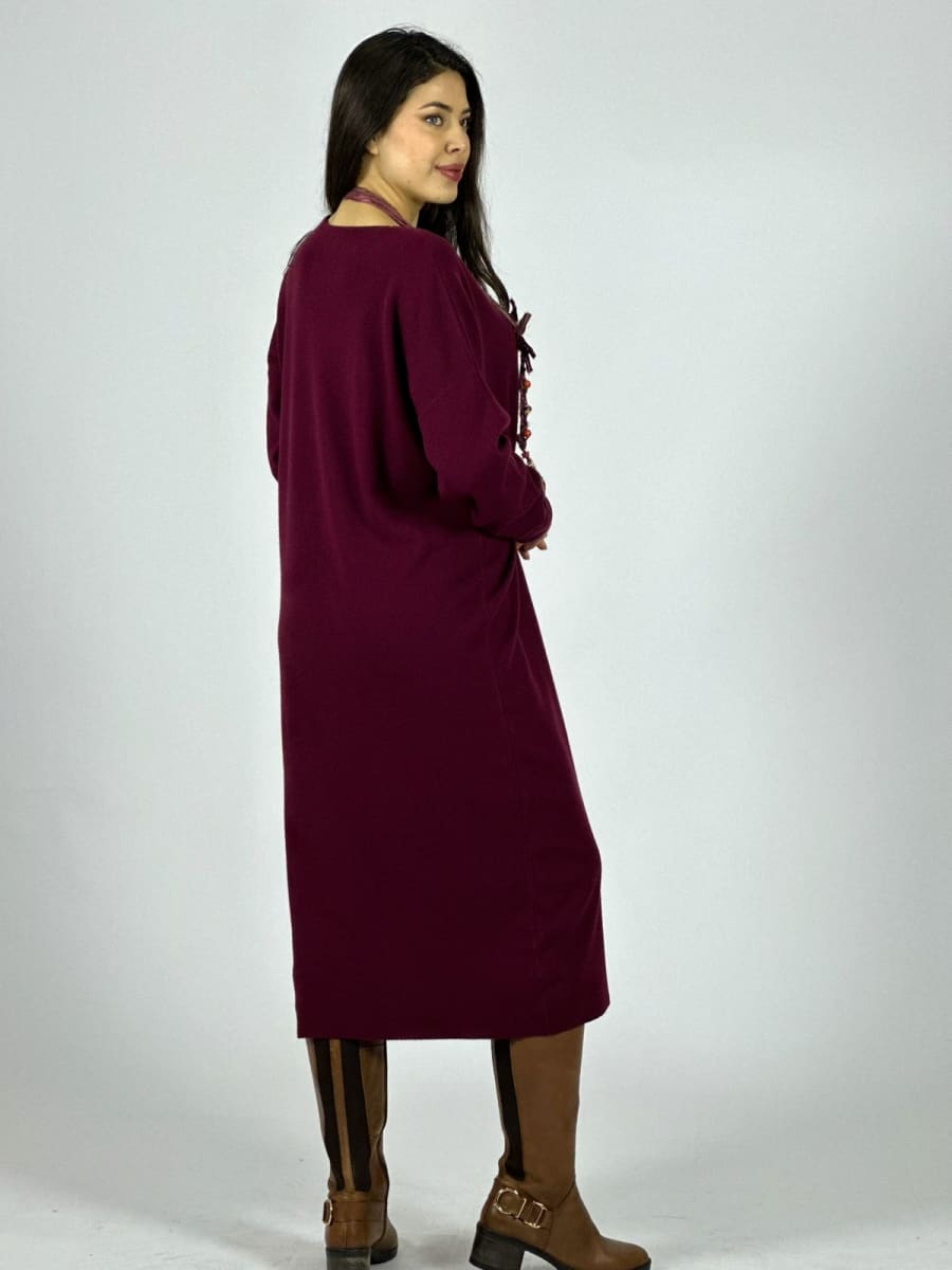 Vestido Largo de Lana A4-872