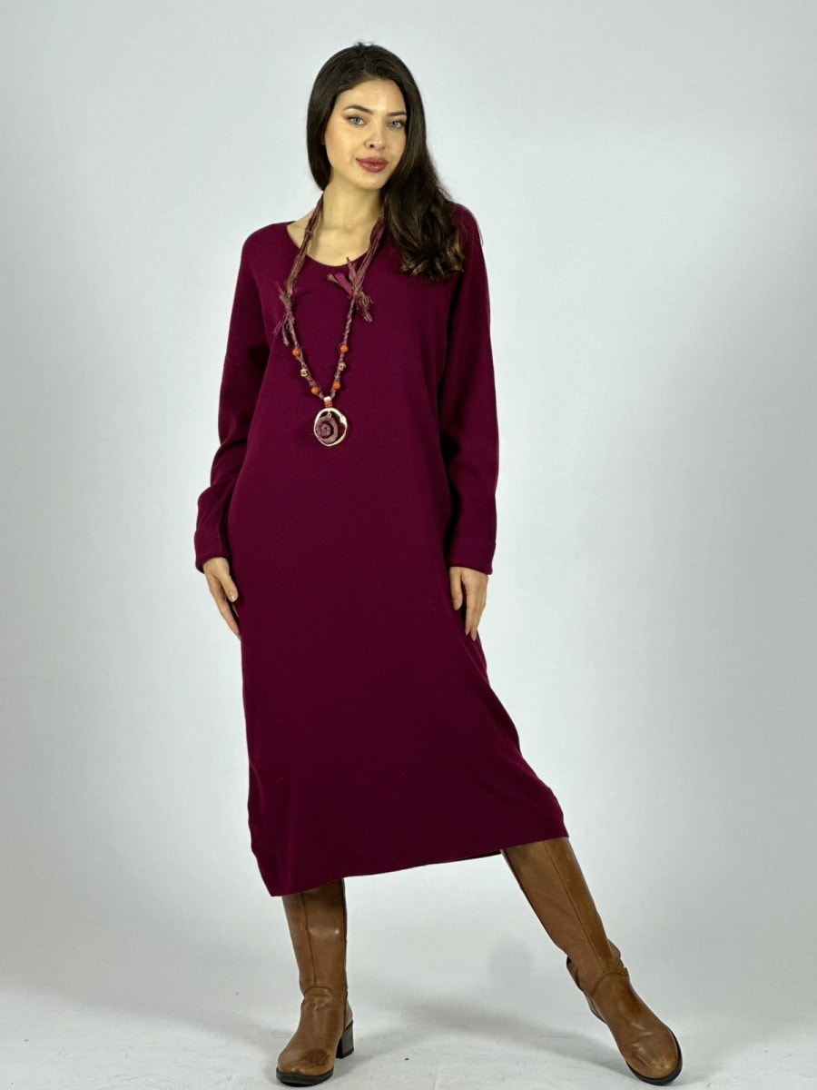 Vestido Largo de Lana A4-871