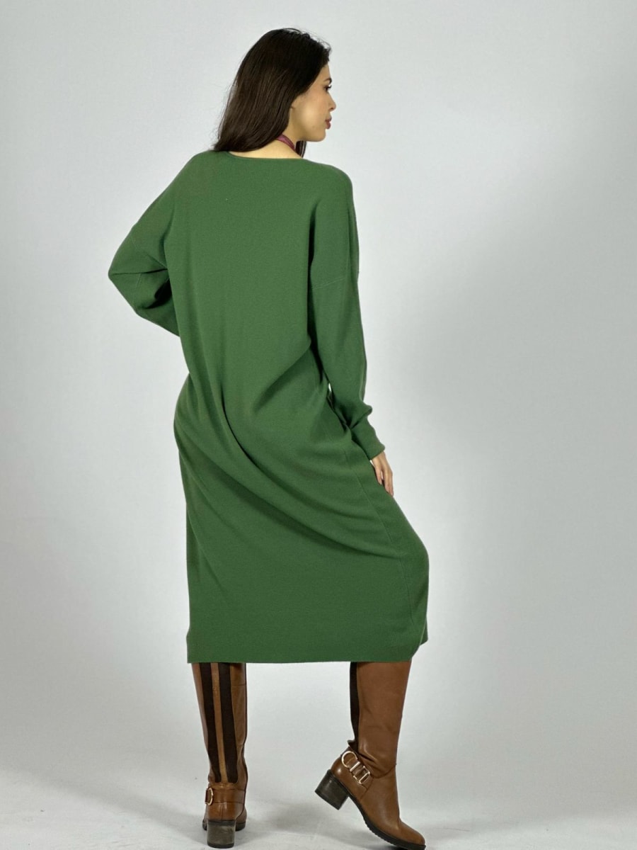 Vestido Largo de Lana A4-8712