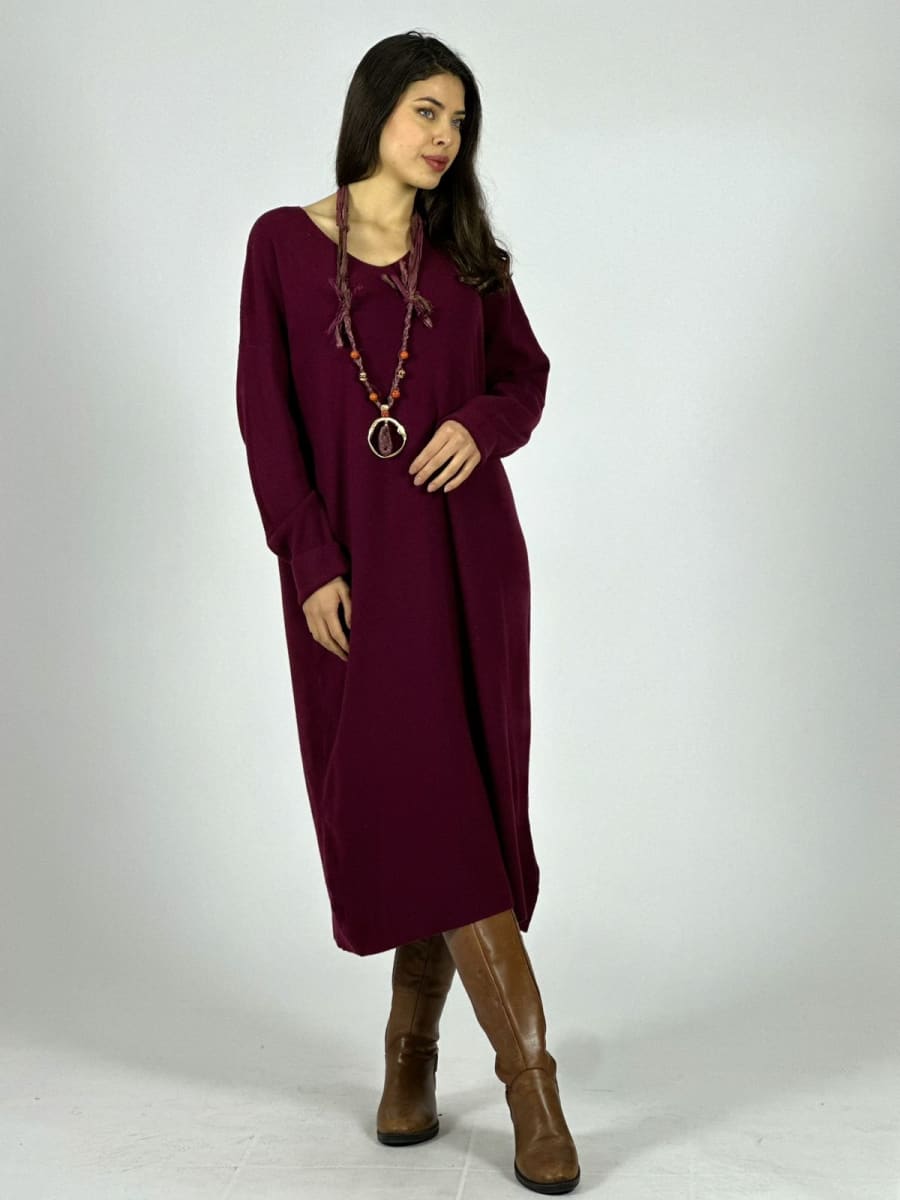 Vestido Largo de Lana A4-873