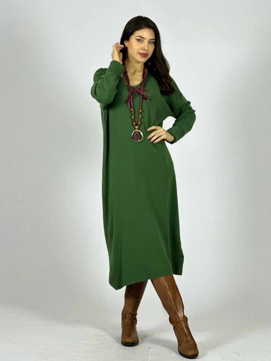 Vestido Largo de Lana A4-8710