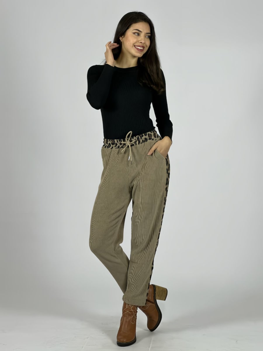 Jogger Cotele Bordes Print A1-112