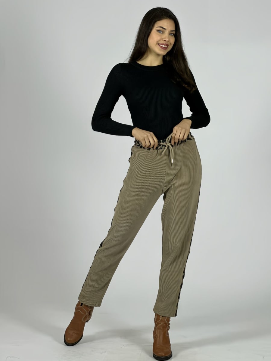 Jogger Cotele Bordes Print A1-111