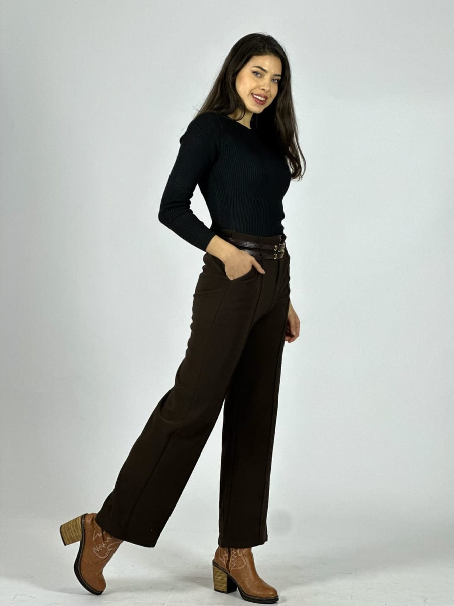 Palazzo SoftShell Doble Cinturon A1-3510