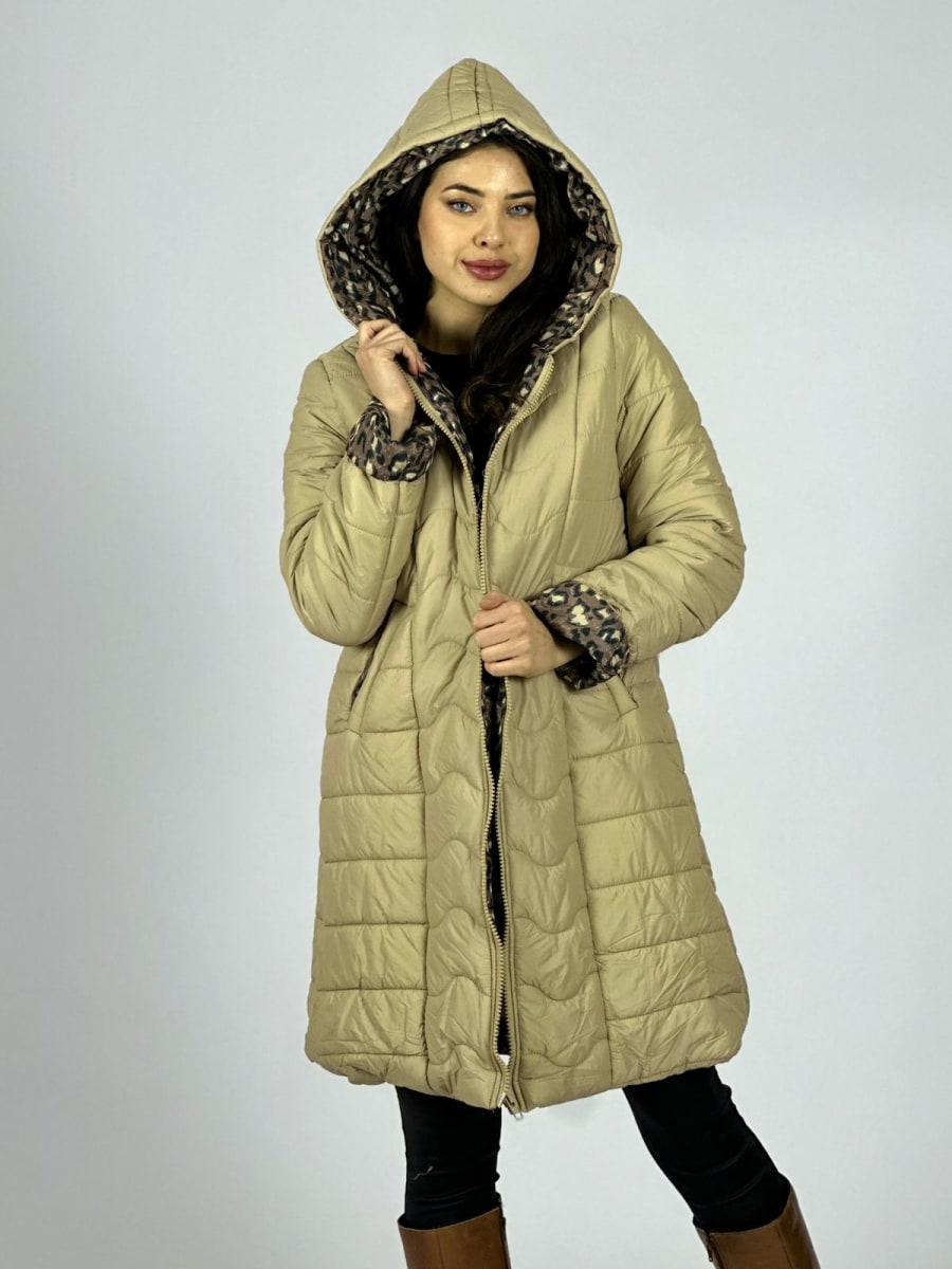 Parka Acolchada Forrado Print A3-702