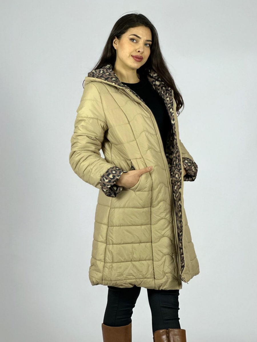 Parka Acolchada Forrado Print A3-704