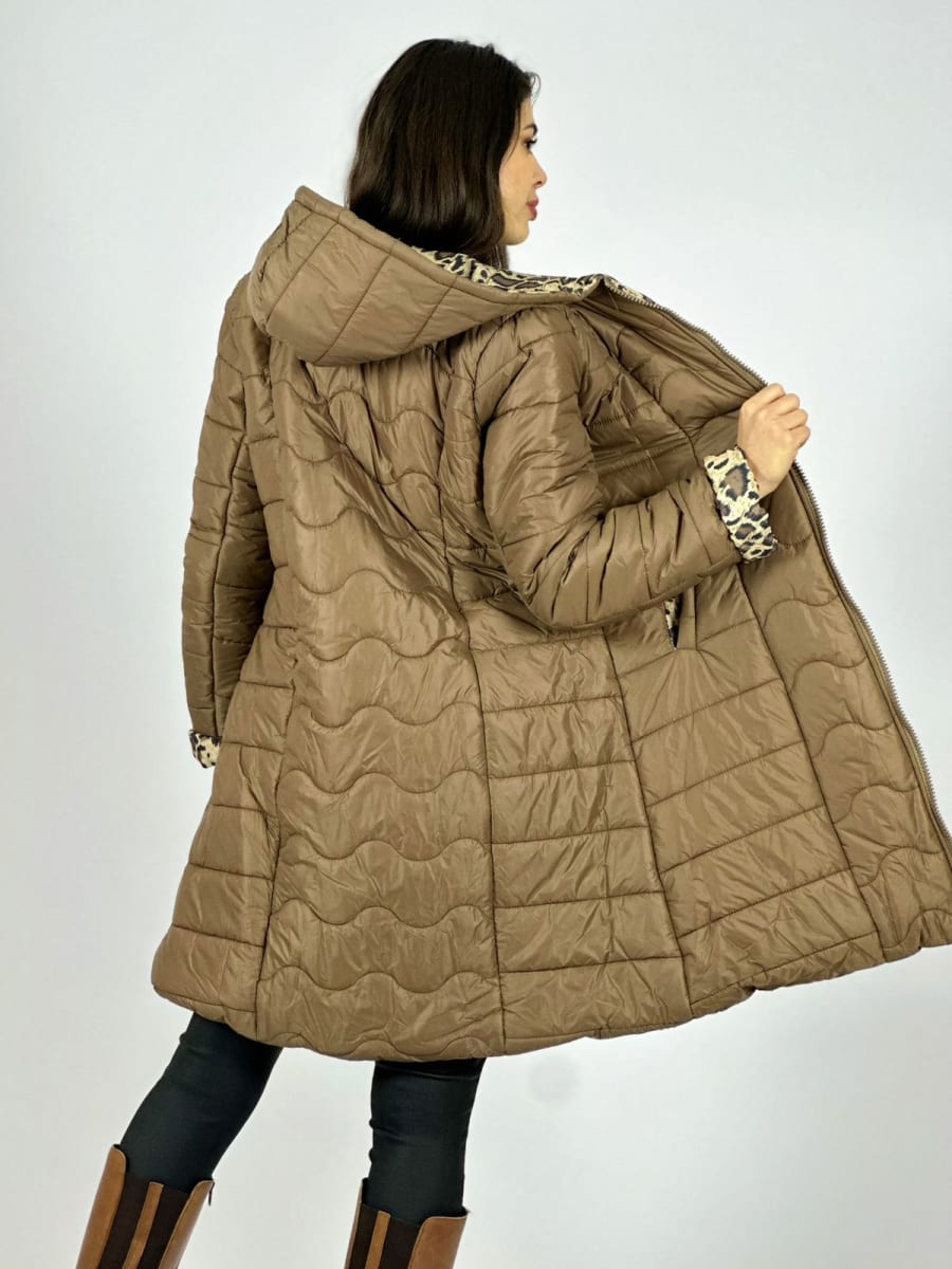 Parka Acolchada Forrado Print A3-7010