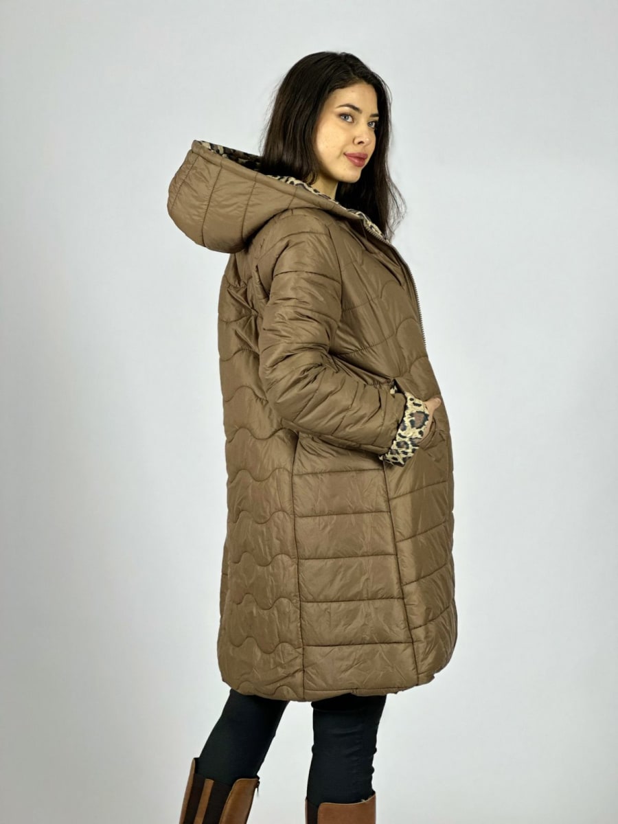 Parka Acolchada Forrado Print A3-7011