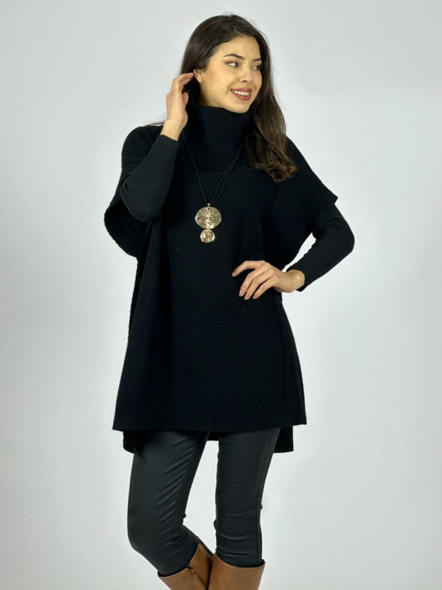 Poncho Lana Cuello Tortuga A3-762