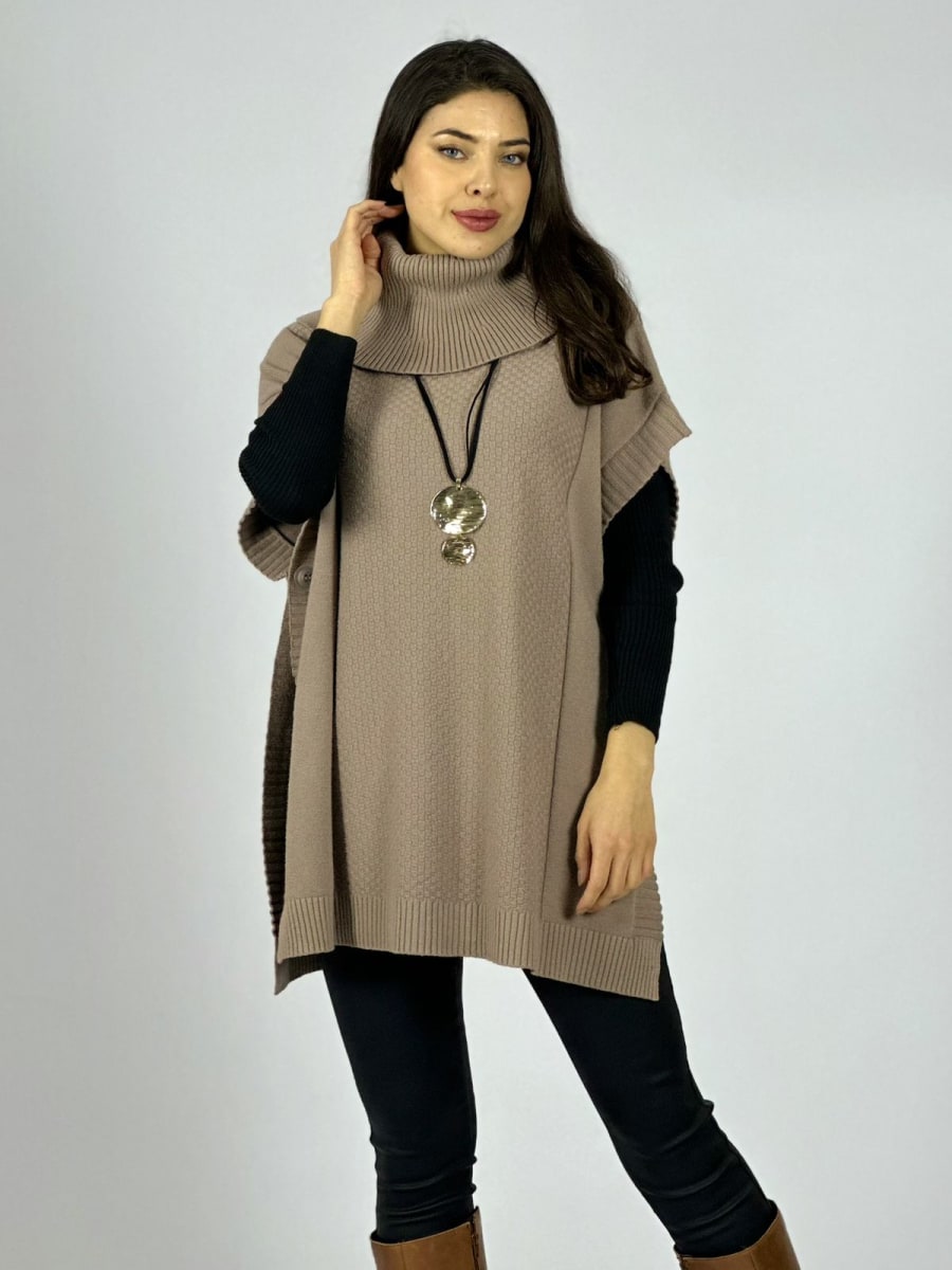 Poncho Lana Cuello Tortuga A3-764