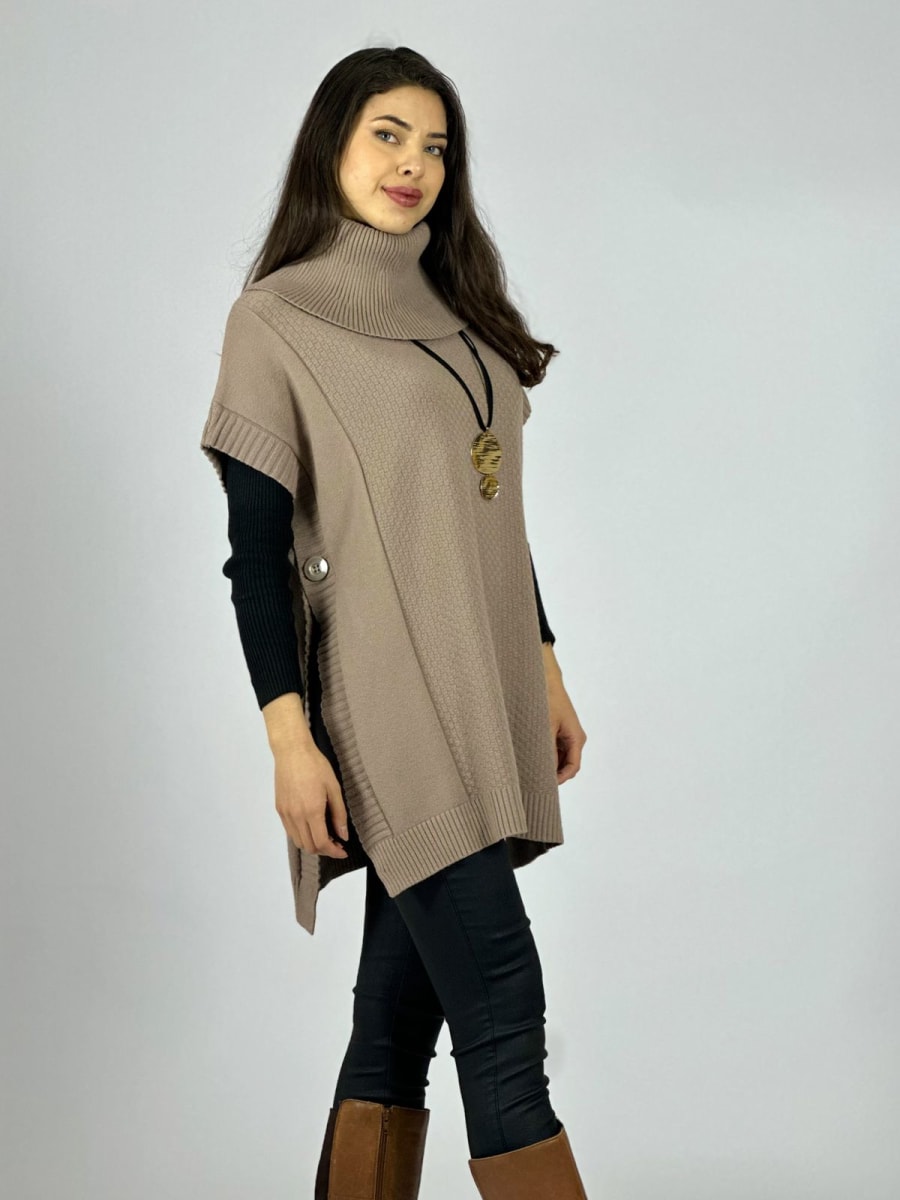 Poncho Lana Cuello Tortuga A3-766