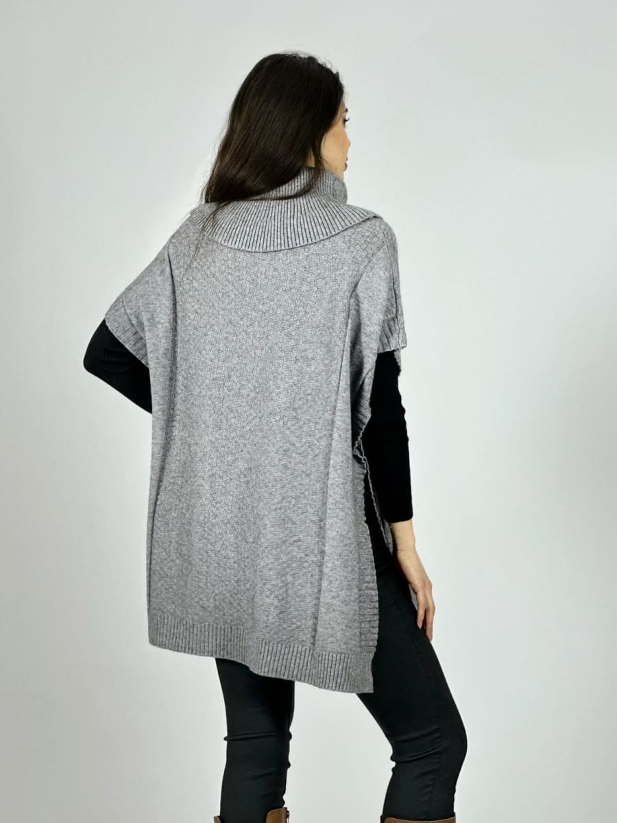Poncho Lana Cuello Tortuga A3-7619