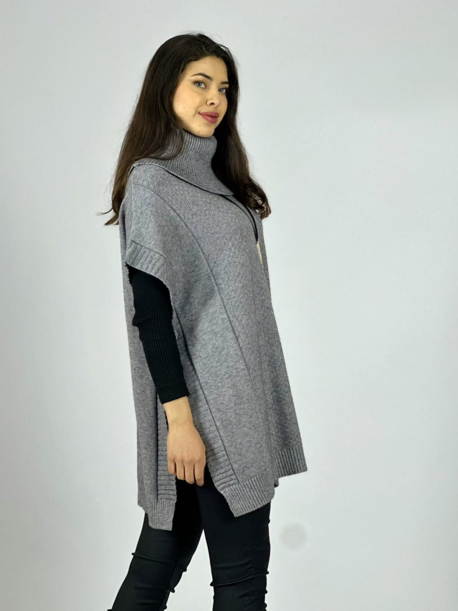 Poncho Lana Cuello Tortuga A3-7618