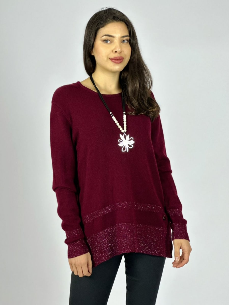 Sweater Spandex Bordes con Brillos A3-746