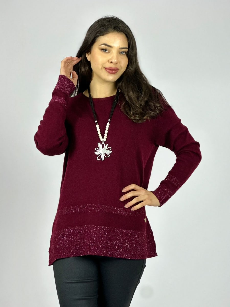 Sweater Spandex Bordes con Brillos A3-745