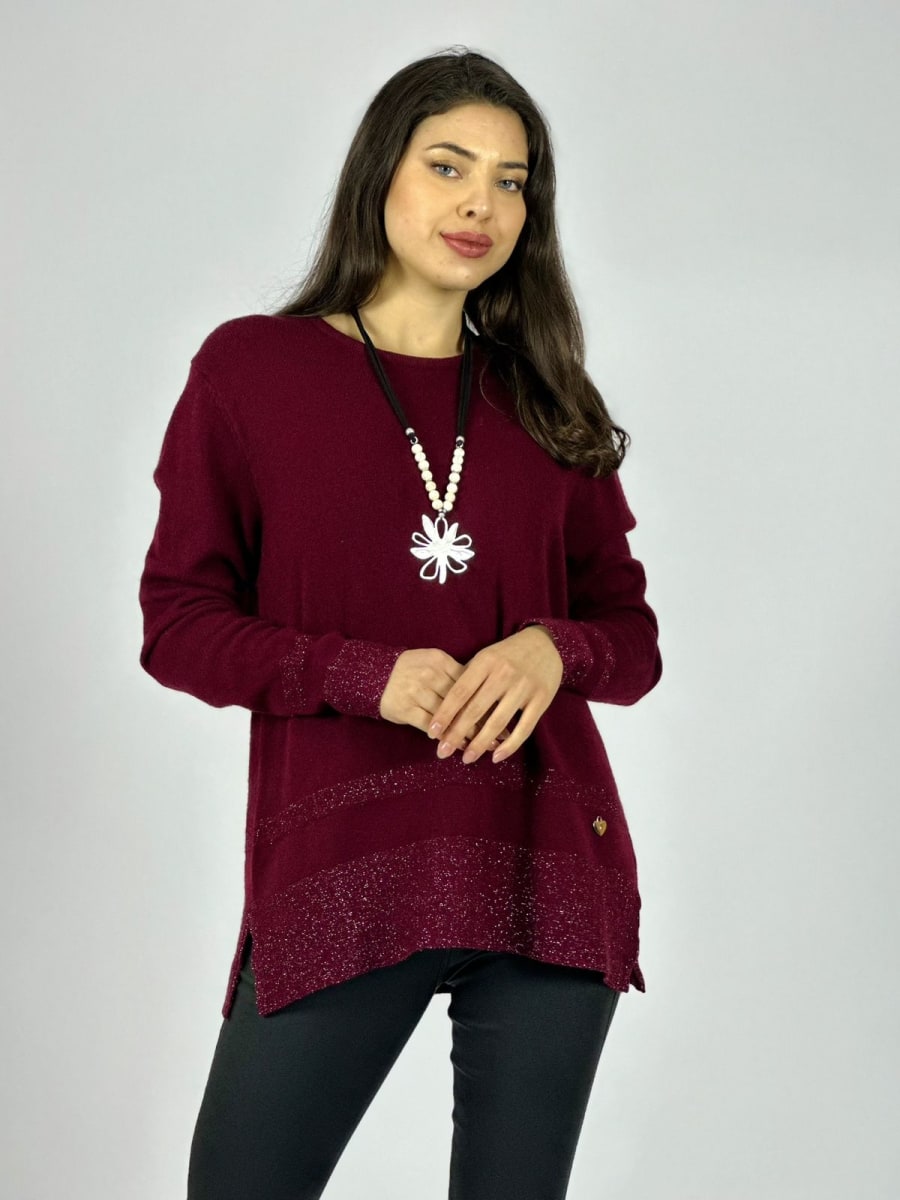 Sweater Spandex Bordes con Brillos A3-747