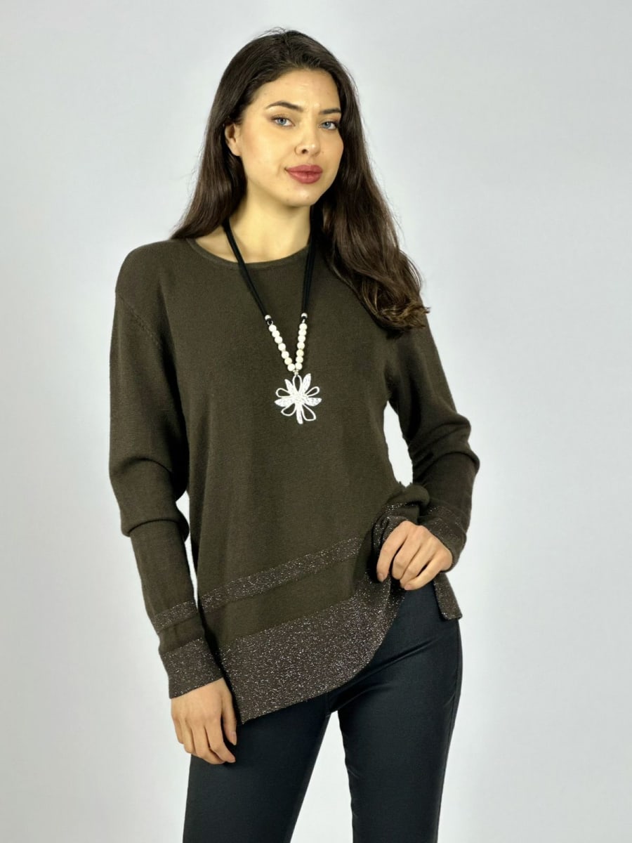 Sweater Spandex Bordes con Brillos A3-7410