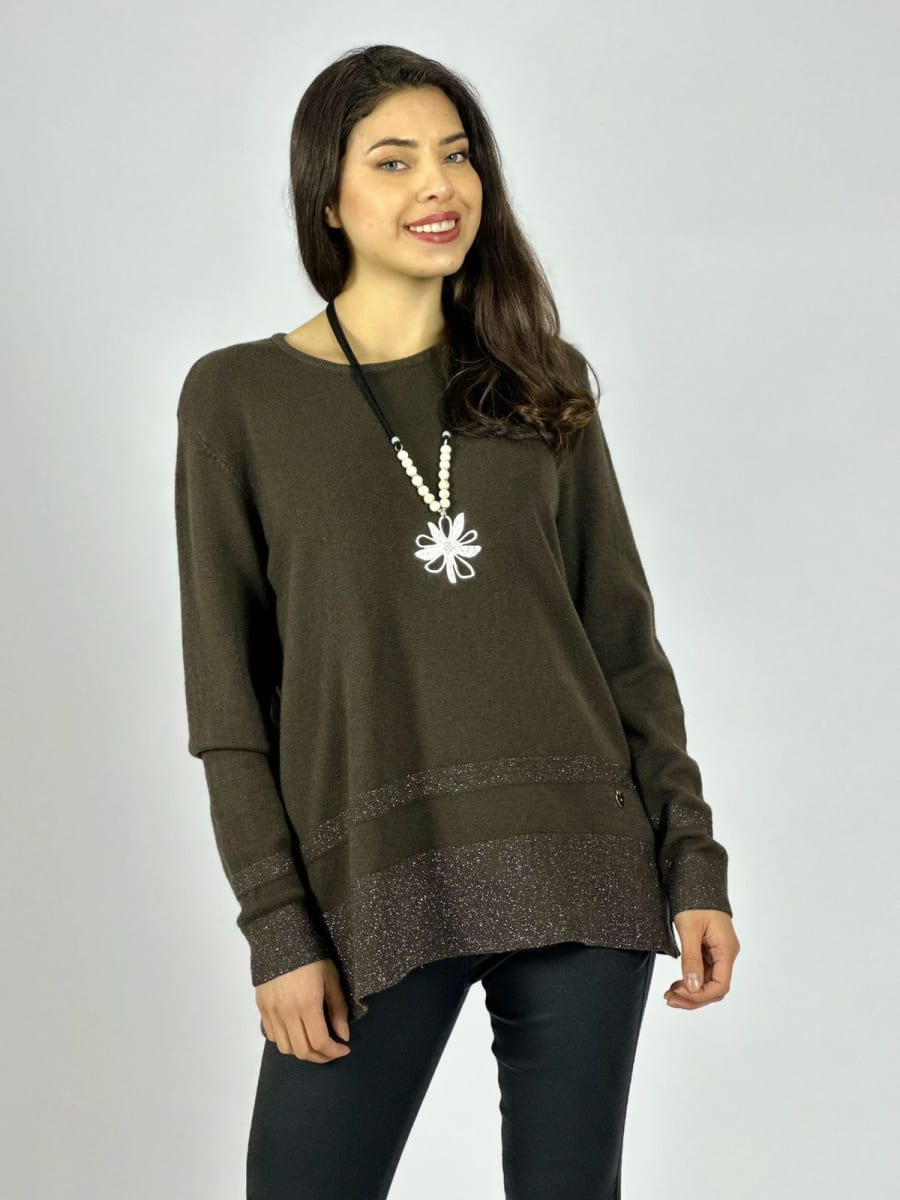 Sweater Spandex Bordes con Brillos A3-749