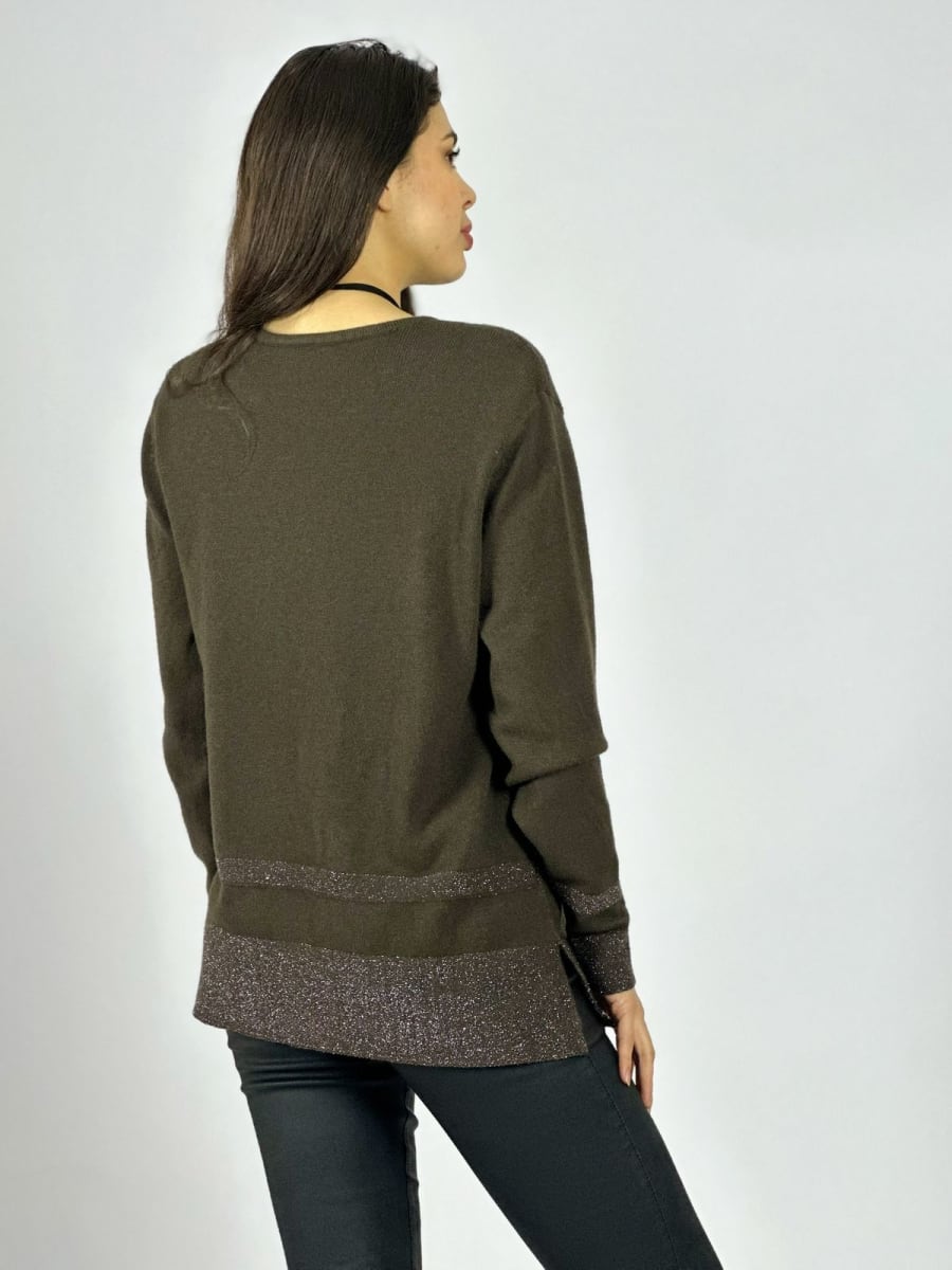 Sweater Spandex Bordes con Brillos A3-7411