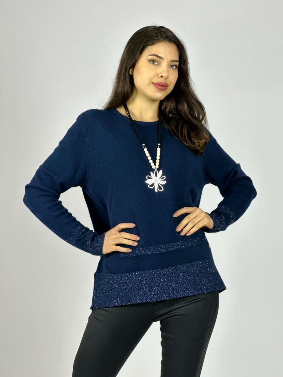 Sweater Spandex Bordes con Brillos A3-7413
