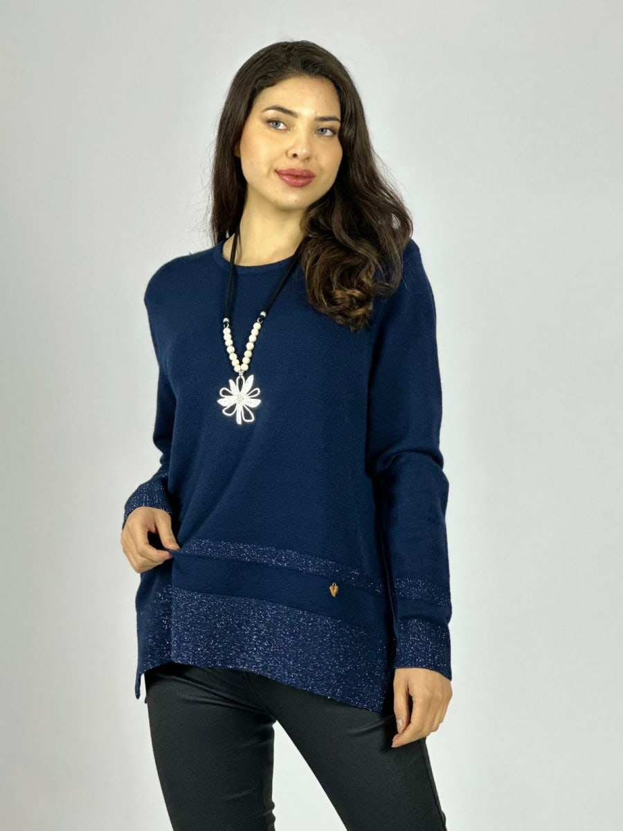 Sweater Spandex Bordes con Brillos A3-7414