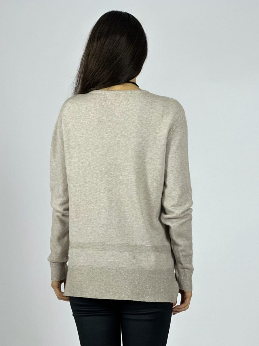 Sweater Spandex Bordes con Brillos A3-7418