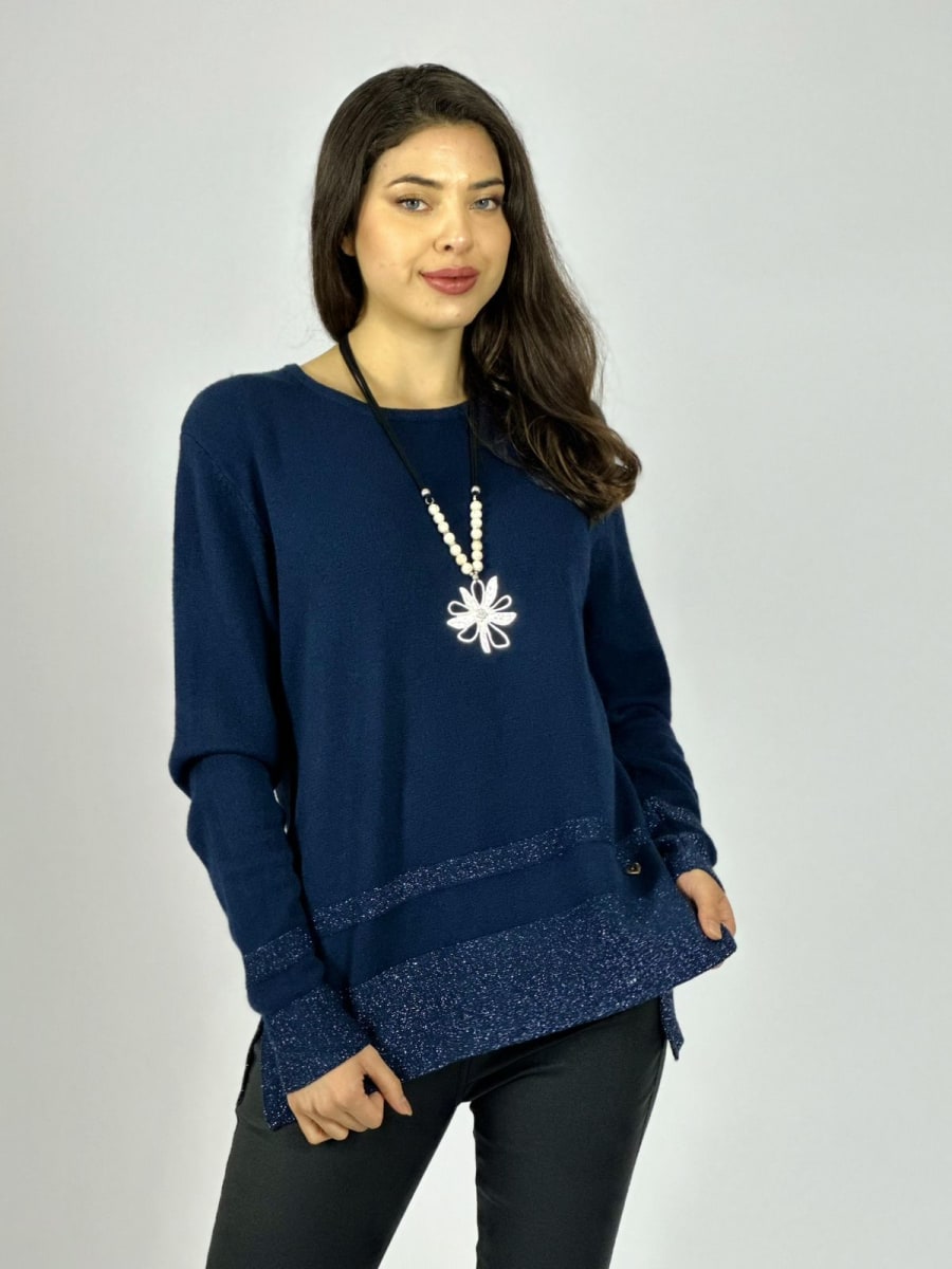 Sweater Spandex Bordes con Brillos A3-7412