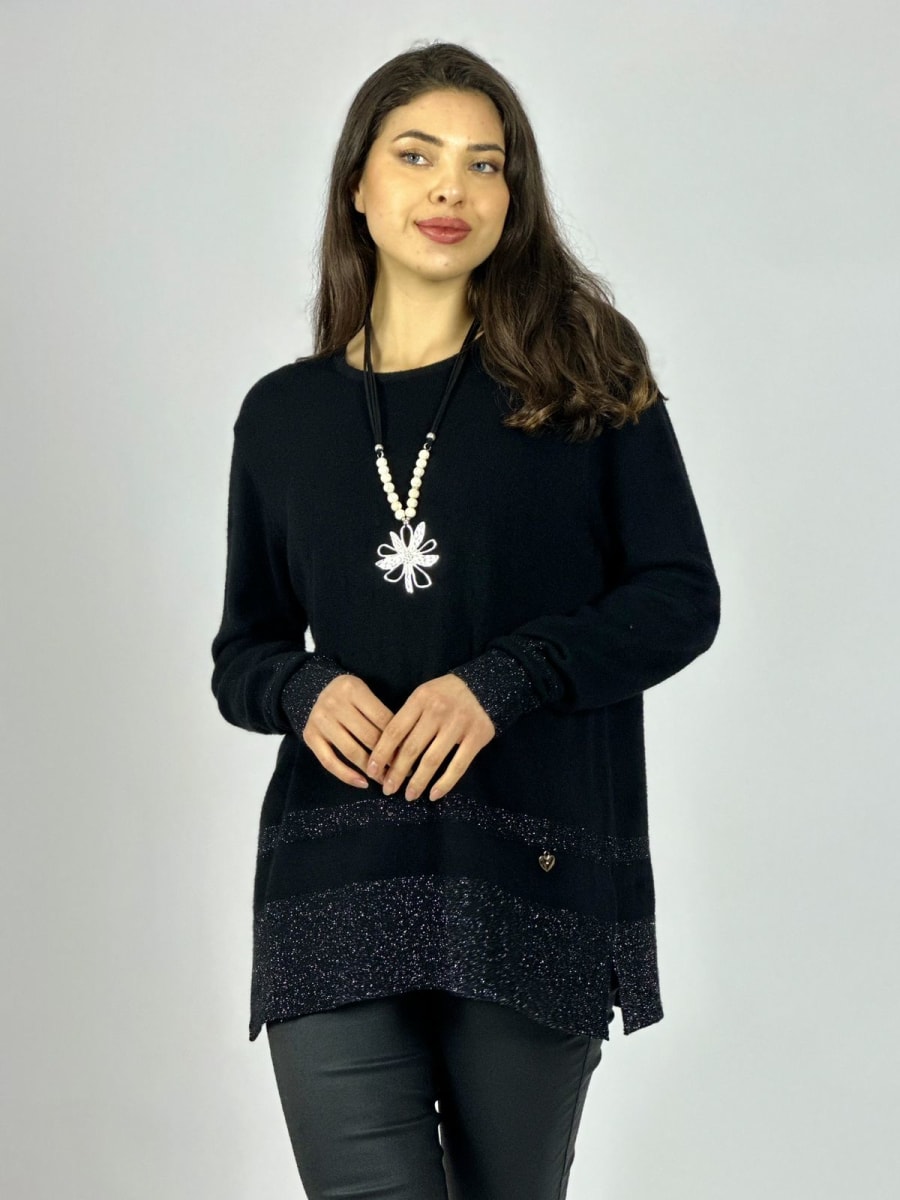 Sweater Spandex Bordes con Brillos A3-7420