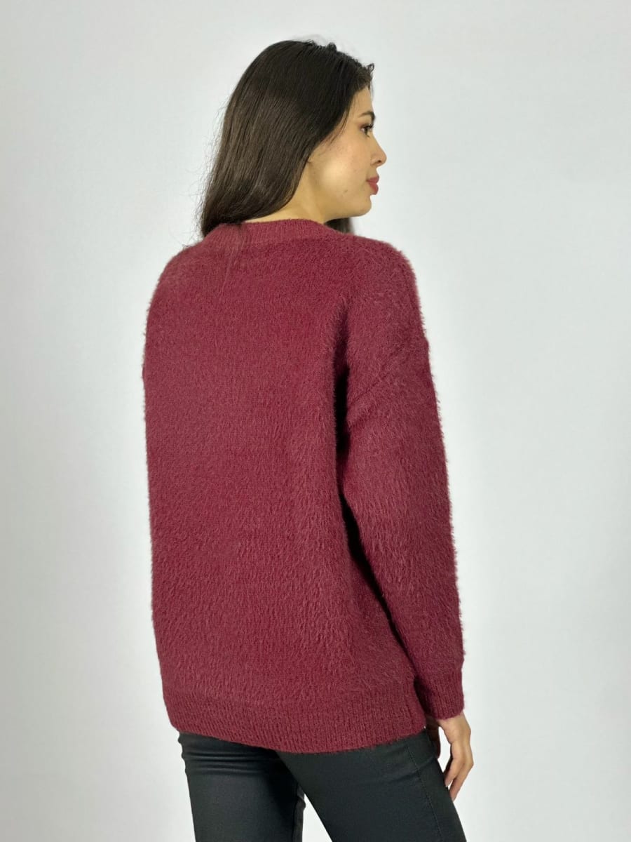 Sweater Cachemira Corazon Print con Brillos A4-9010