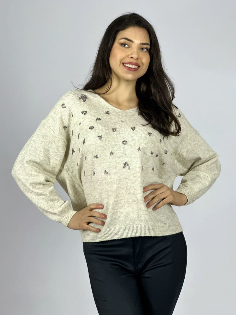 Sweater Lana Manchas Brillantes A1-279