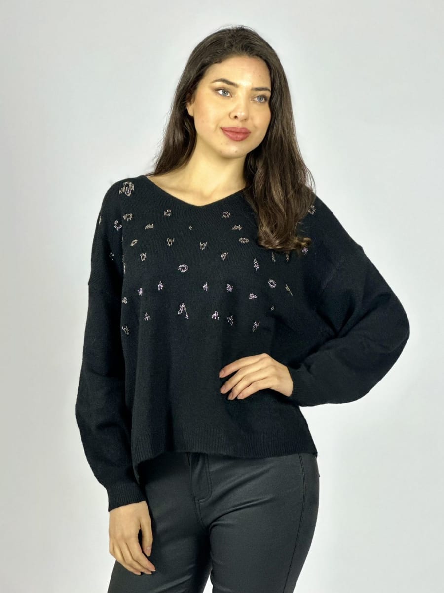 Sweater Lana Manchas Brillantes A1-277