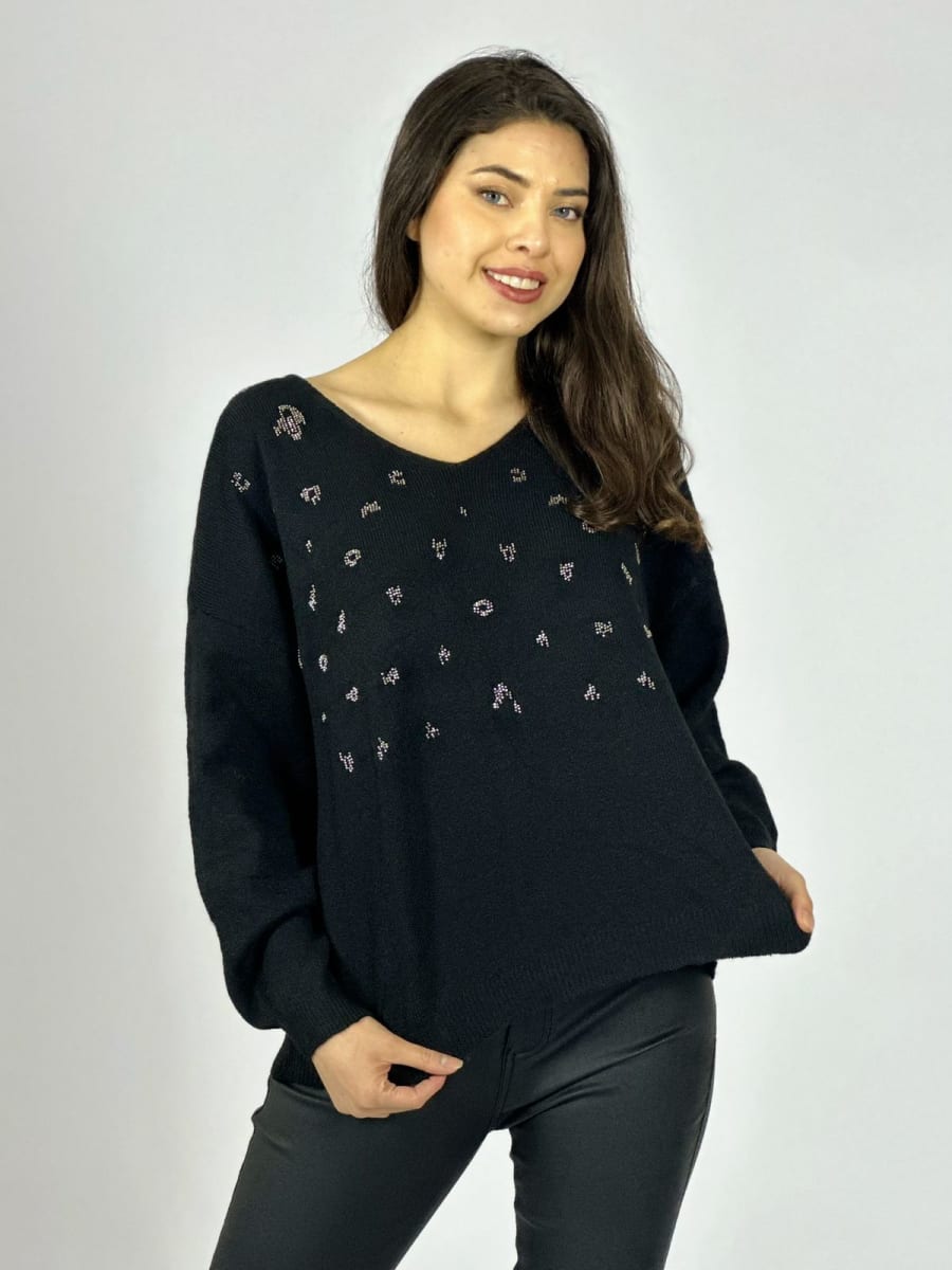 Sweater Lana Manchas Brillantes A1-276