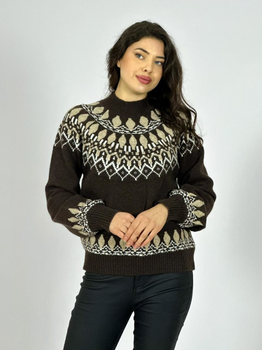 Sweater Lana Diseño Tipo Rombo A3-762