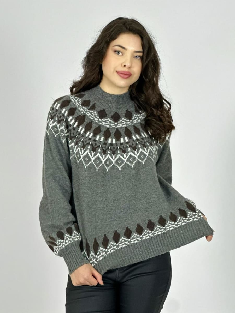 Sweater Lana Diseño Tipo Rombo A3-764