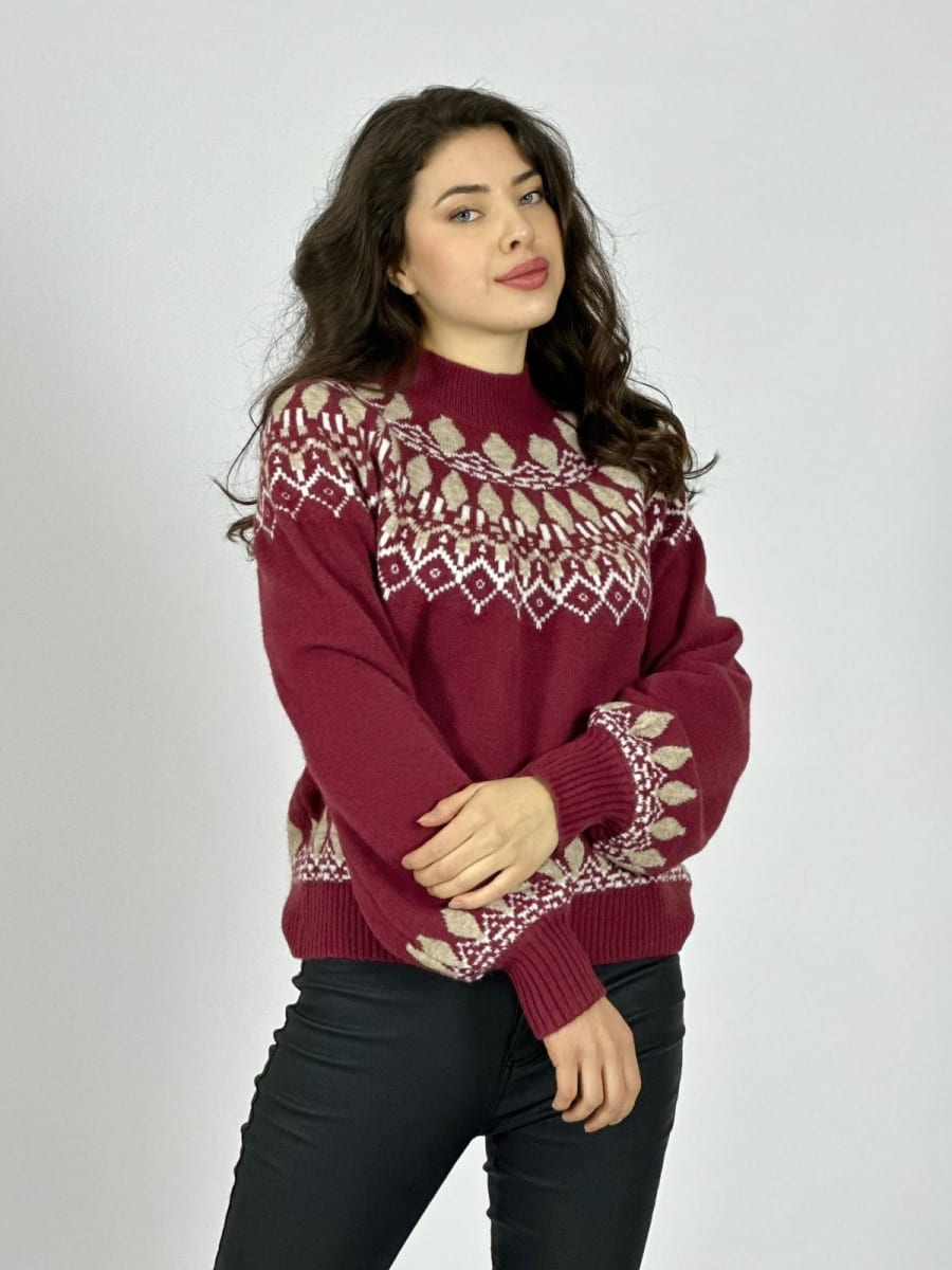 Sweater Lana Diseño Tipo Rombo A3-768