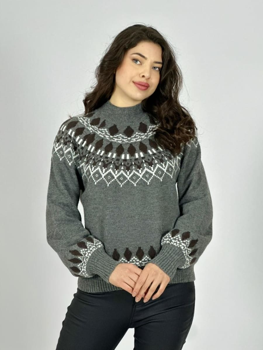 Sweater Lana Diseño Tipo Rombo A3-765