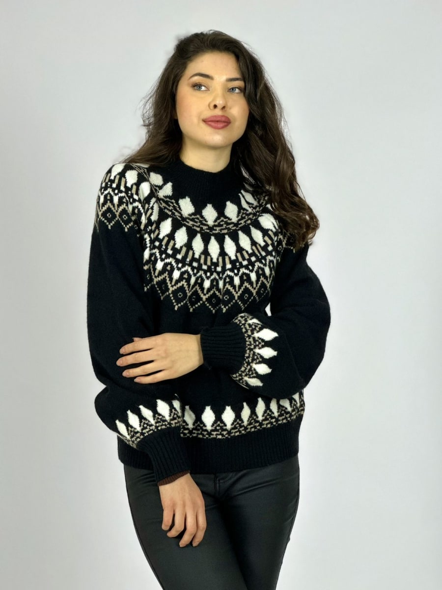 Sweater Lana Diseño Tipo Rombo A3-7610