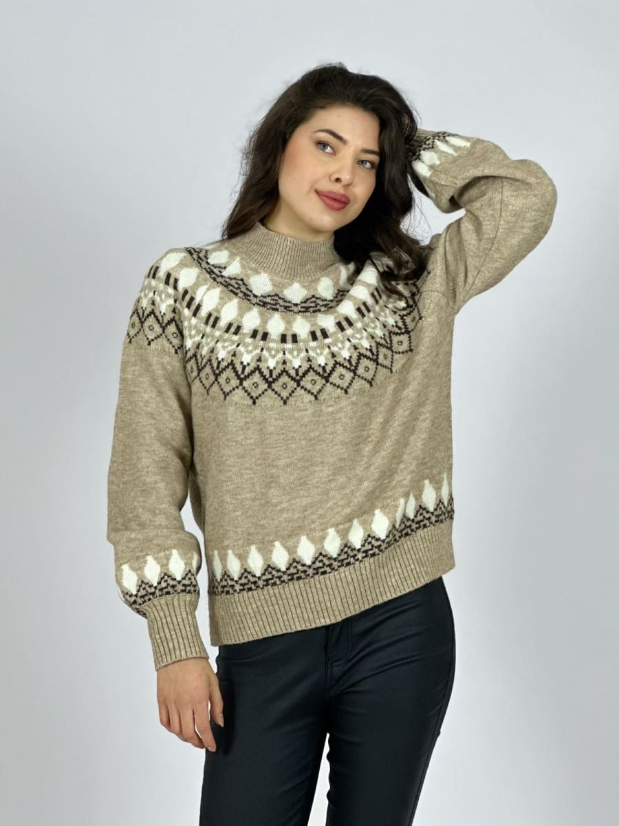 Sweater Lana Diseño Tipo Rombo A3-7618