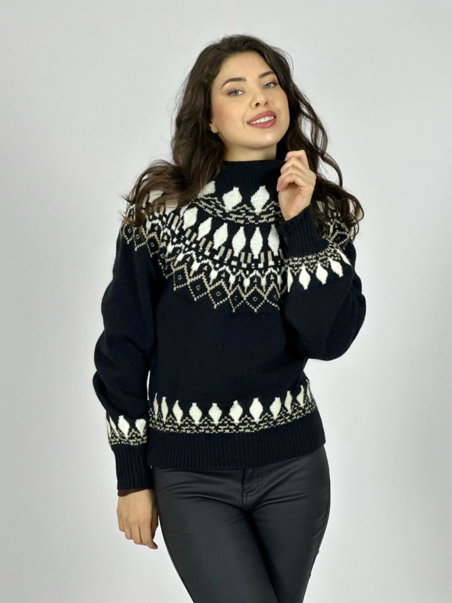 Sweater Lana Diseño Tipo Rombo A3-7611