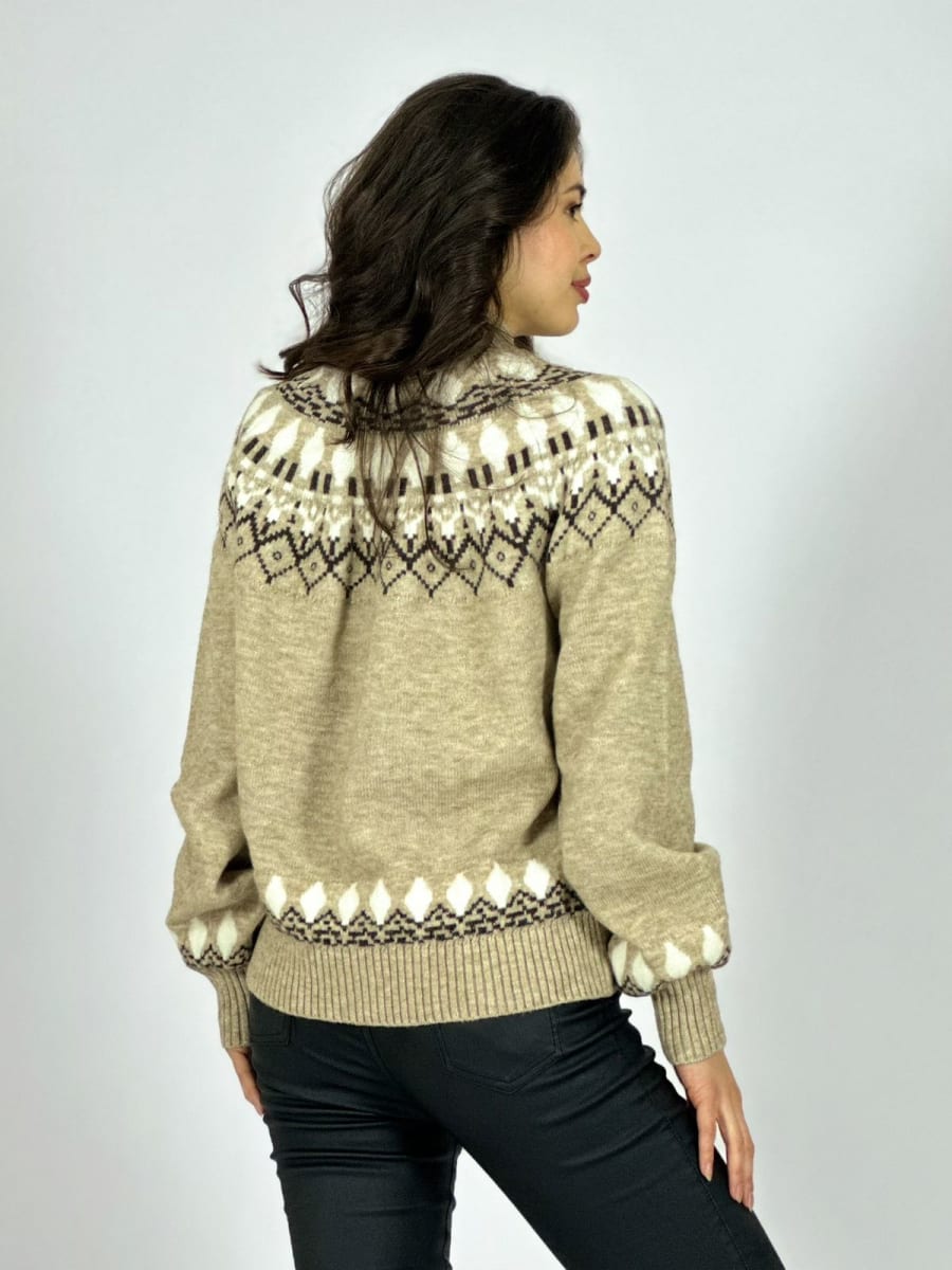 Sweater Lana Diseño Tipo Rombo A3-7620