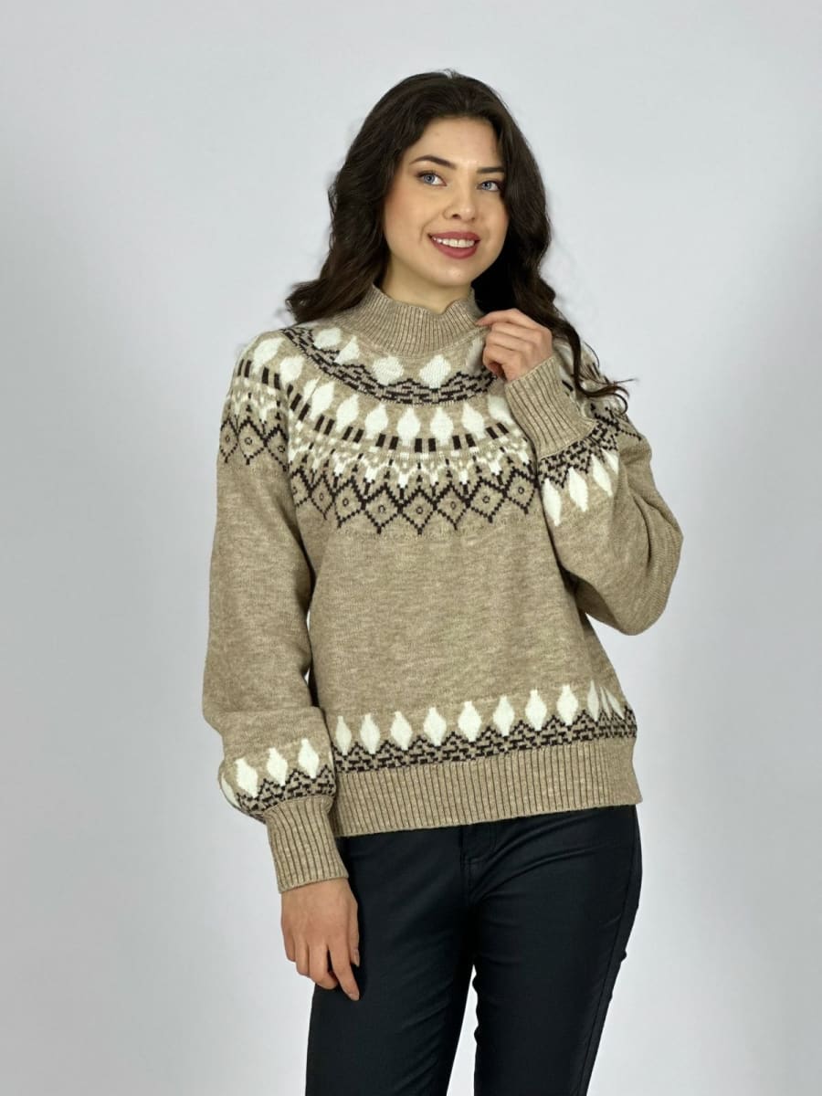 Sweater Lana Diseño Tipo Rombo A3-7619