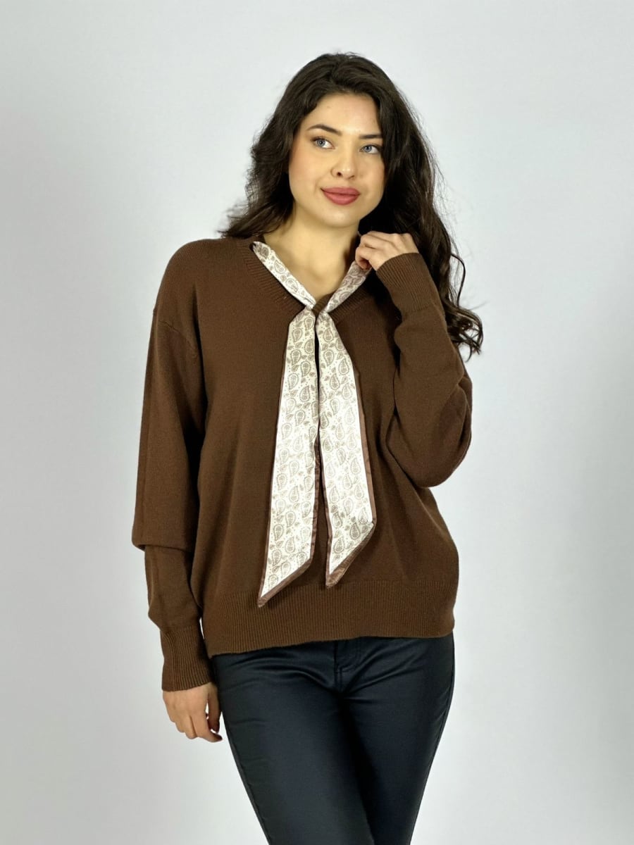 Sweater Spandex con Pañuelo A1-19/2512
