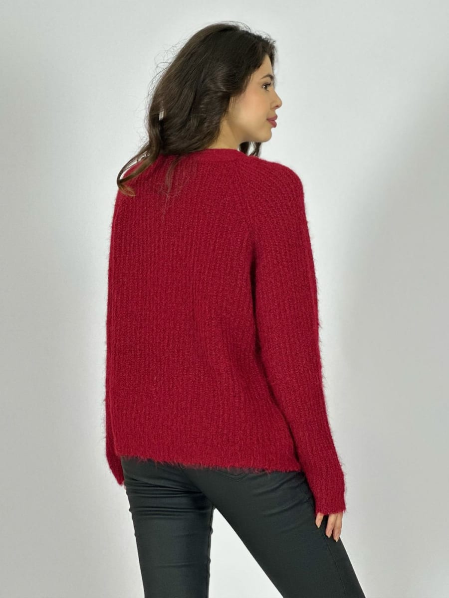 Sweater Lana Relieves Rombos y Perlas A3-75/7810